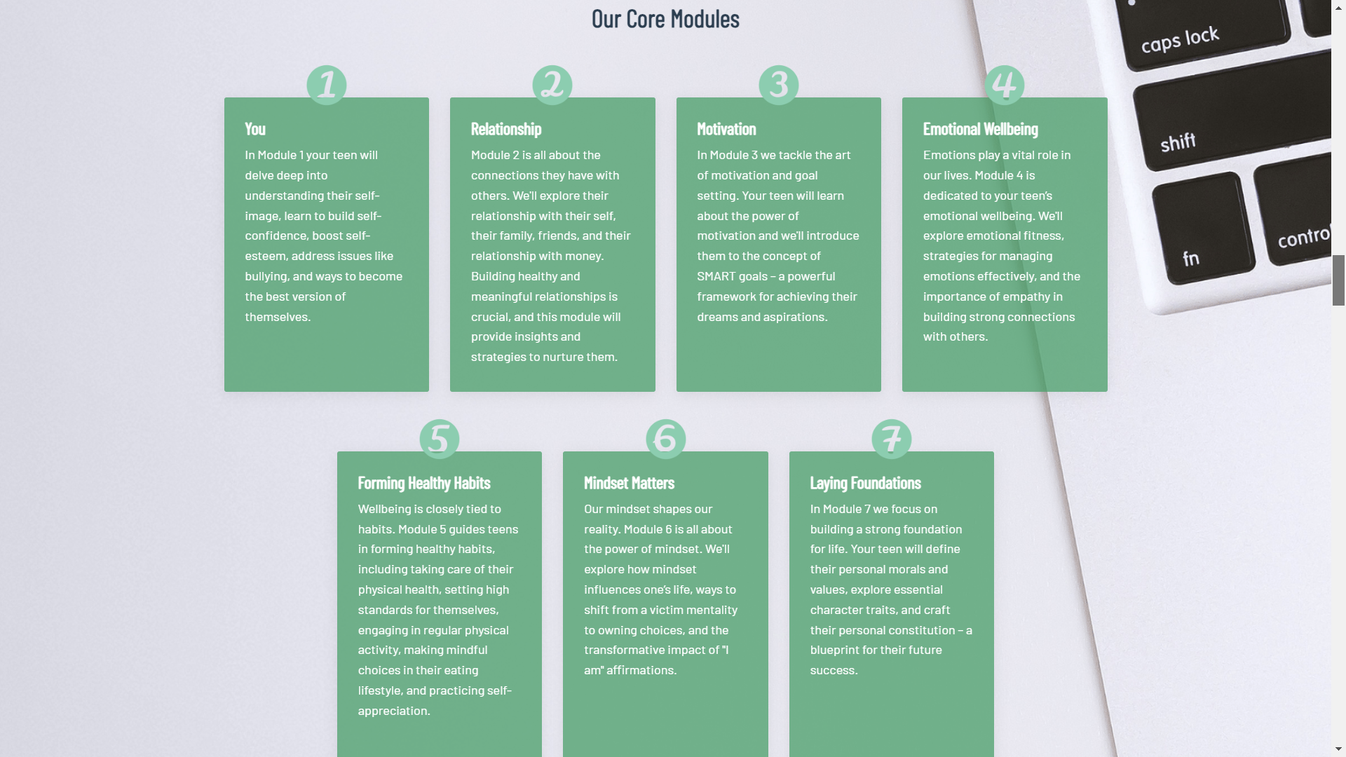 Teen life coaching course