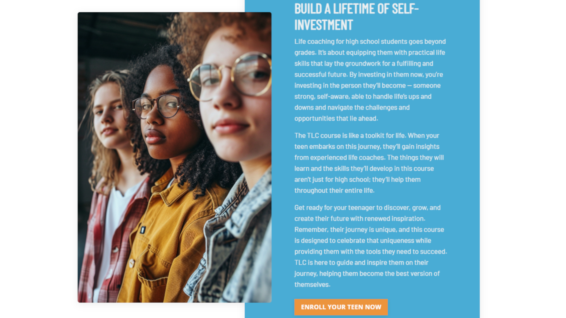 Teen life coaching course